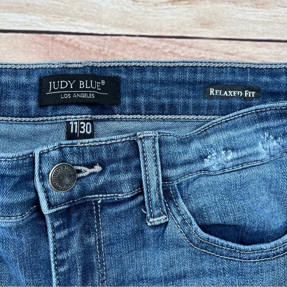 Judy Blue Jeans Womens 11 30 Shredding Up My Life Relaxed Distressed JB8273MD‎ - Picture 5 of 13